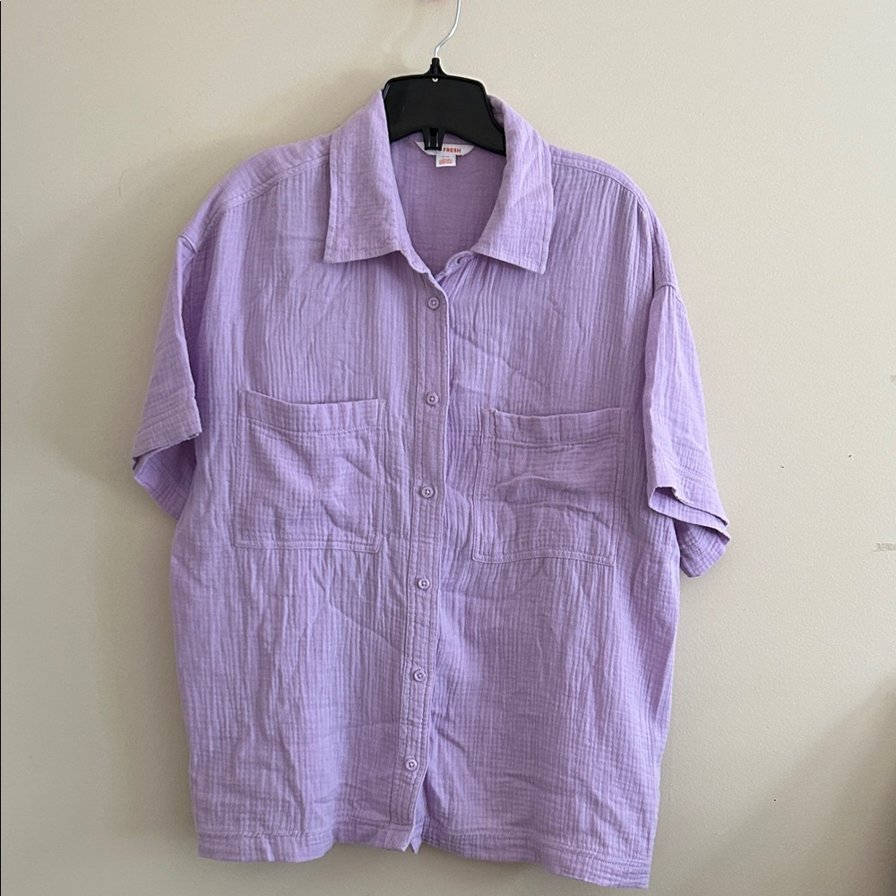 Joe Fresh Light Purple Shirt